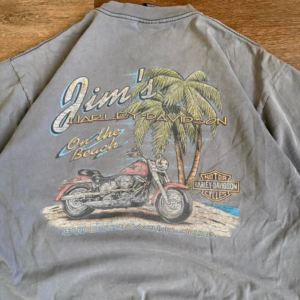 Harley-Davidson Gray Beach Graphic Tee